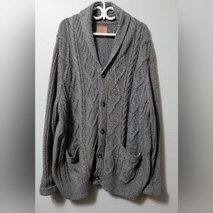 Canada Men's Grey Cardigan. 2XL